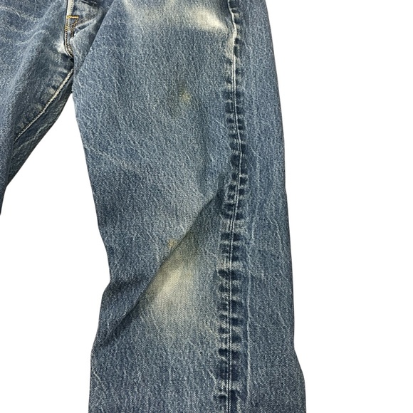 Y2K Levi’s 501 button fly medium wash straight leg faded jeans 34 x 32 - Picture 8 of 8